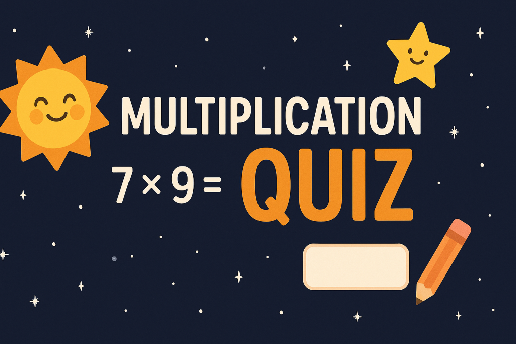 ️ Multiplication Quiz – Customize, Challenge, and Track Your Skills